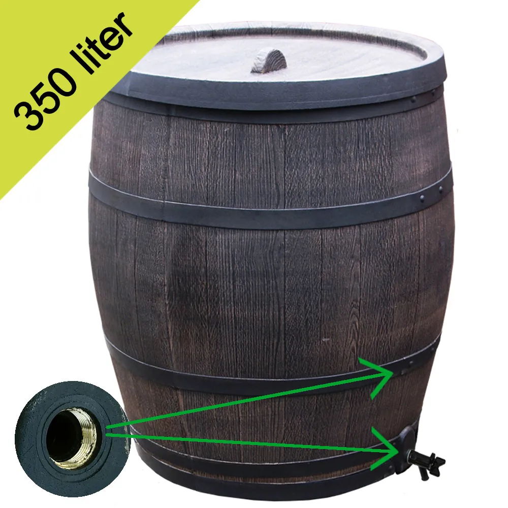 Roto Regenton Houtlook Bruin 360 liter