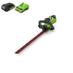 Greenworks Accu heggenschaar 61 cm 40 Volt + Accu 2 Ah + Oplader