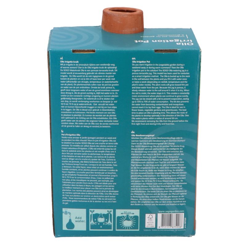 SOGO Olla Terracotta Waterkruik 1,5 Liter - Afbeelding 5