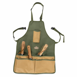 Esschert Design Tuingereedschapsschort - Groen/Bruin