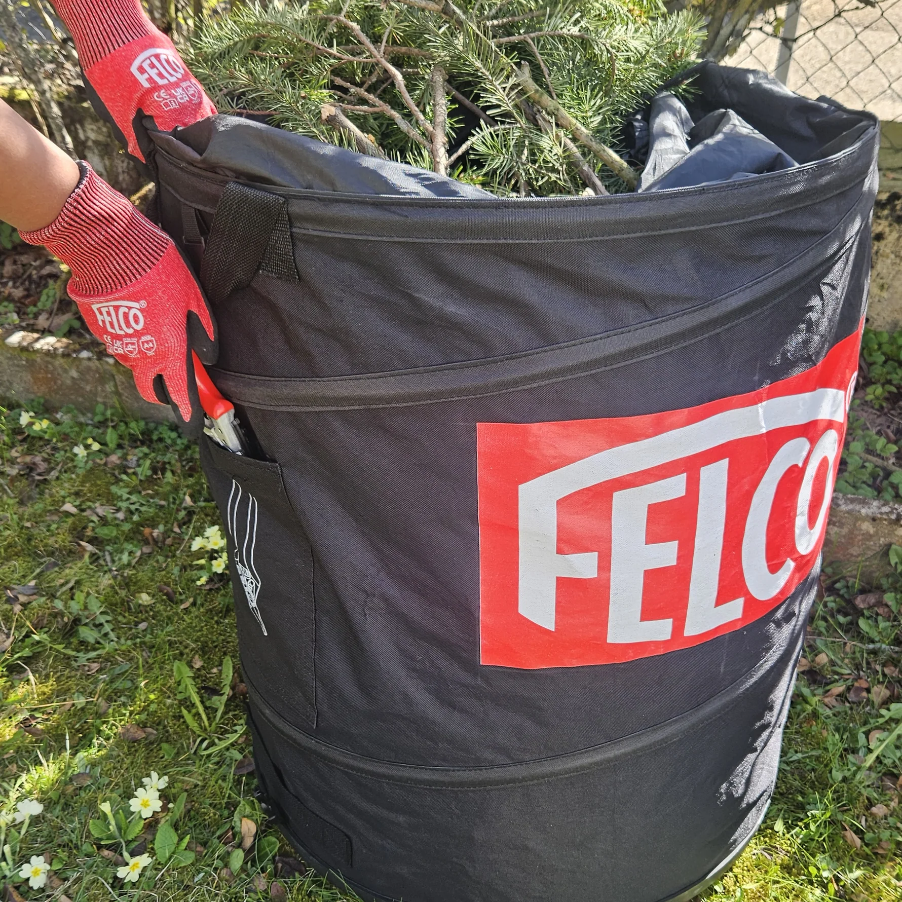 Felco 483 Tuinafvalzak Opvouwbaar - 150 L - Afbeelding 5