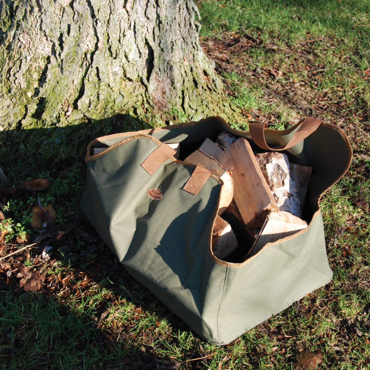 Esschert Design Haardbloktas - Groen - Afbeelding 2