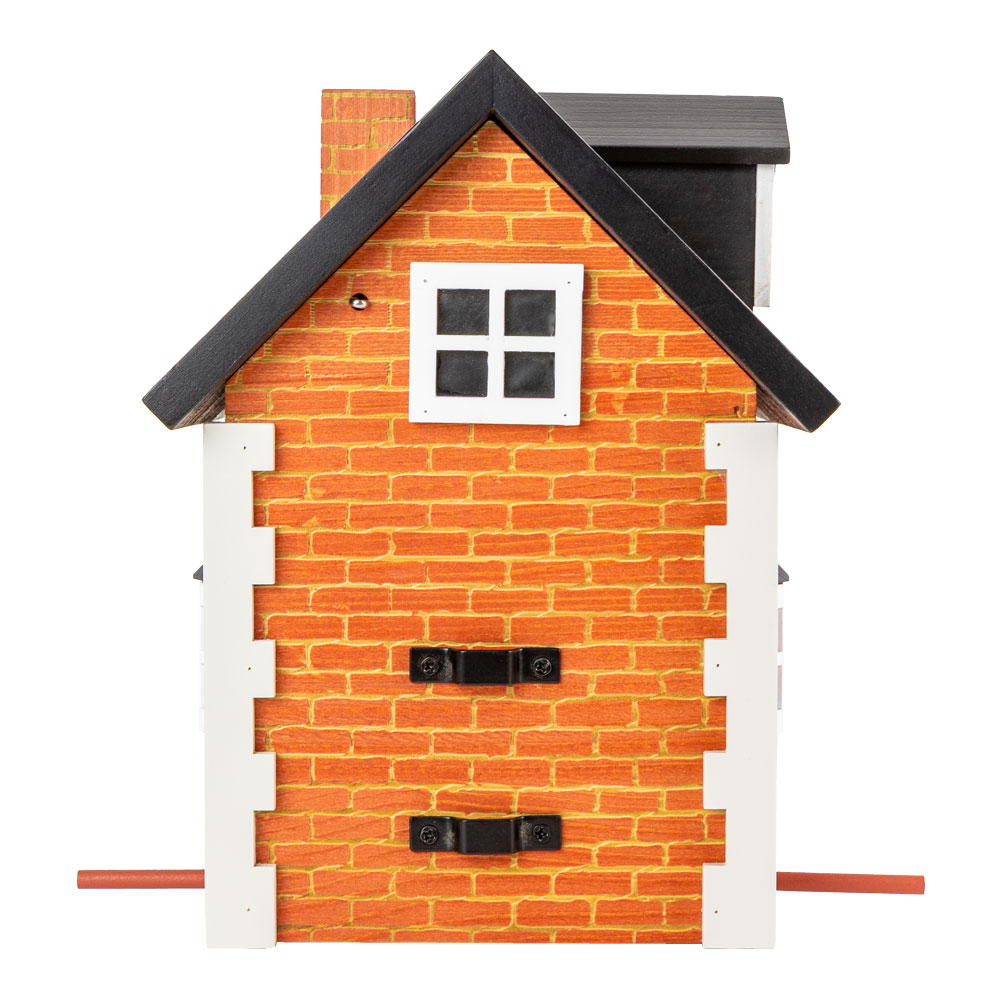 Multiholk Brick Cottage Vogelhuisje & Voederhuis - 2-in-1 - Multikleur - Afbeelding 5