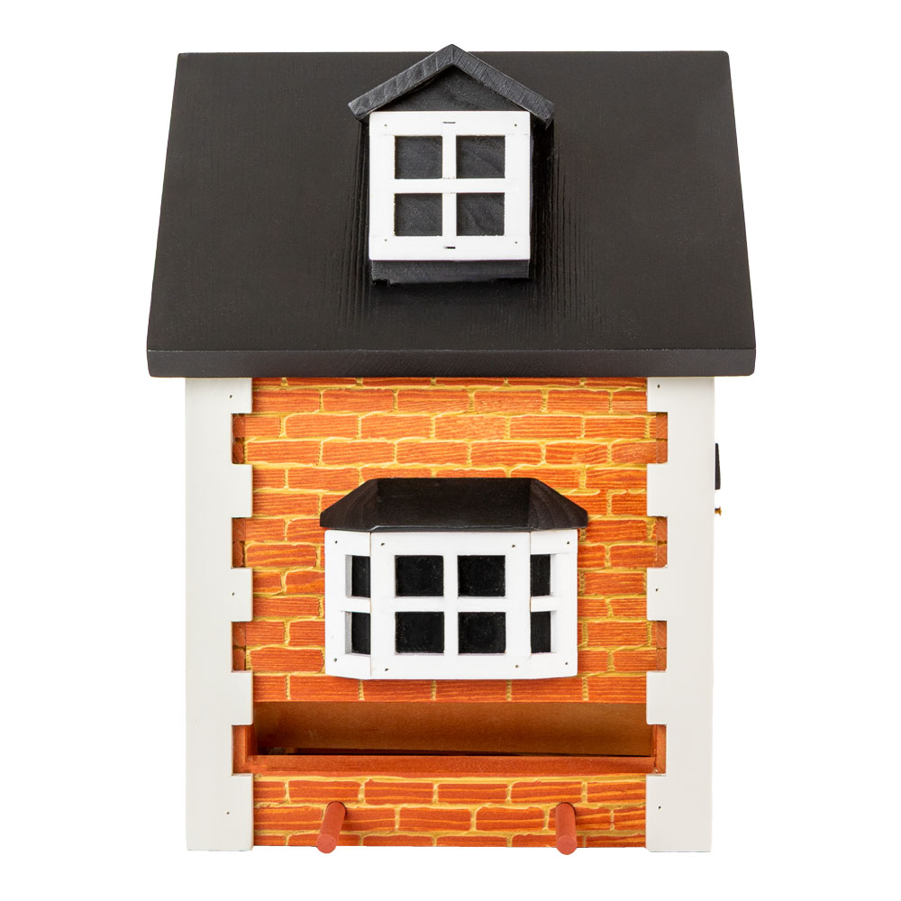 Multiholk Brick Cottage Vogelhuisje & Voederhuis - 2-in-1 - Multikleur - Afbeelding 6