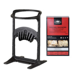 Kindling Cracker King XL Houtklover + Wokkels - Gietijzer - Zwart