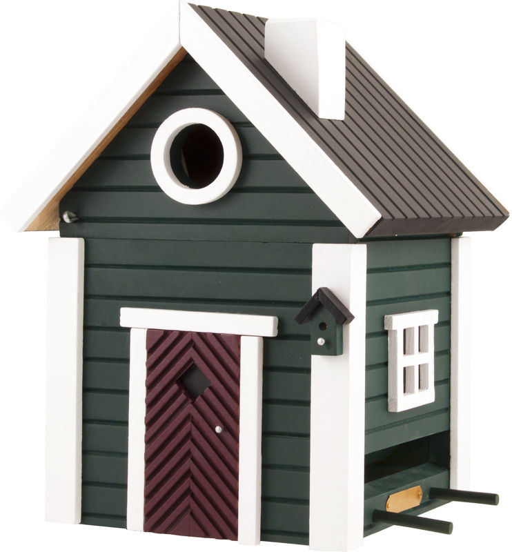 Multiholk nestkastje & voederhuisje Groen