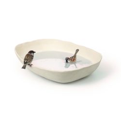 Singing Friend Ella Vogelbad - Keramiek - 32 cm - Beige