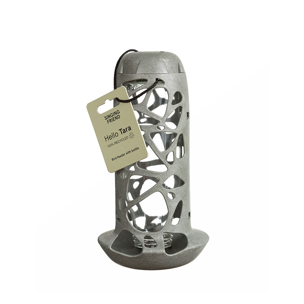 Singing Friend Hello Tara Vogelvoeder - Met Glazen fles - 100% Gerecycled